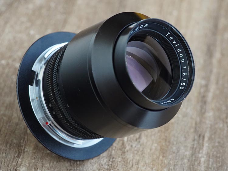Carl Zeiss Jena Tevidon 50mm f/1.8 №1411 Sony E-mount APS-C Triangular Bokeh