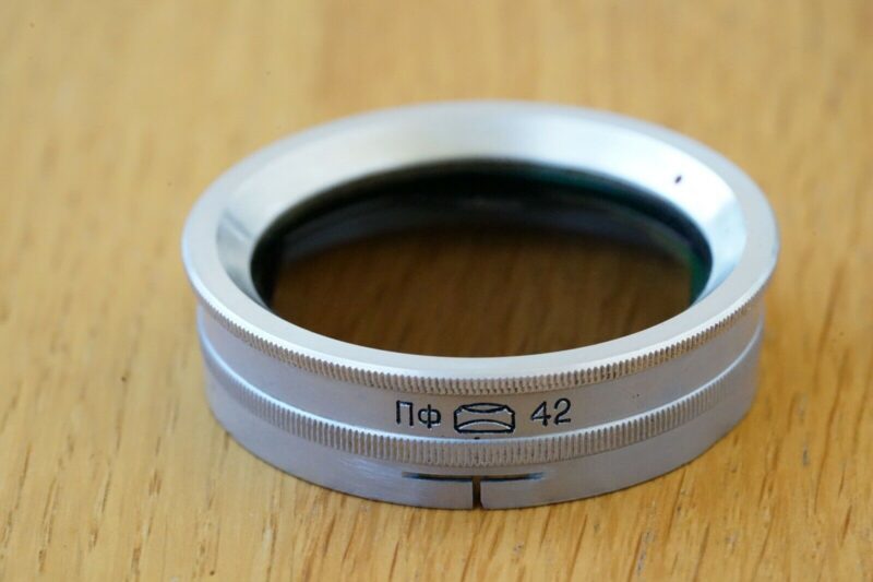 rare Polarizing Filter for rangfinder lenses 42 mm case PF-42