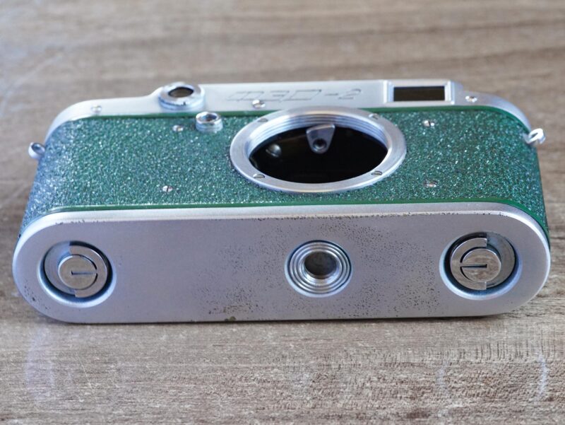 rangefinder film camera FED-2 in green color 460340