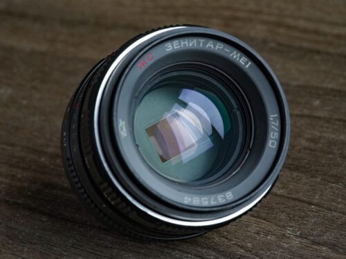 MC Zenitar ME1 50mm f/1.7 M42 SLR №837584 square bokeh