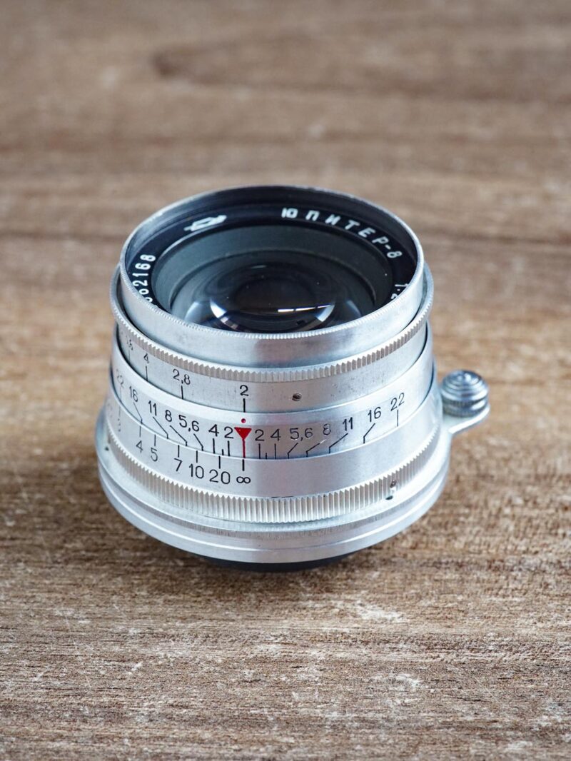 KMZ Jupiter-8 red "P" 50mm f/2 M39 for Leica