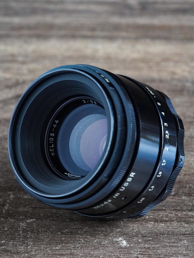 KMZ Helios-44 black lacquer M39 58mm f/2