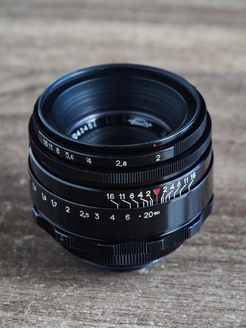 KMZ Helios-44 black lacquer M39 58mm f/2