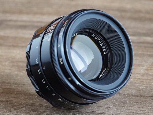 black lacquer KMZ Helios 44-2 M42 58mm f/2 №0709963