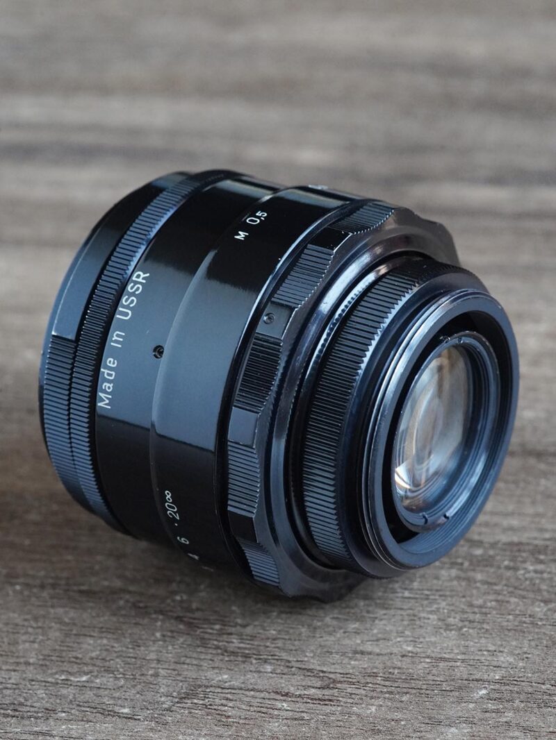 black lacquer KMZ Helios 44-2 M42 58mm f/2 №0709963 - Image 3