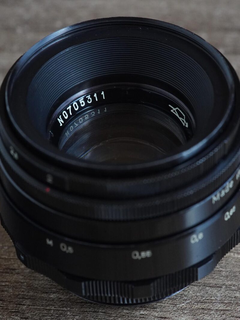 black lacquer KMZ Helios 44-2 M42 58mm f/2