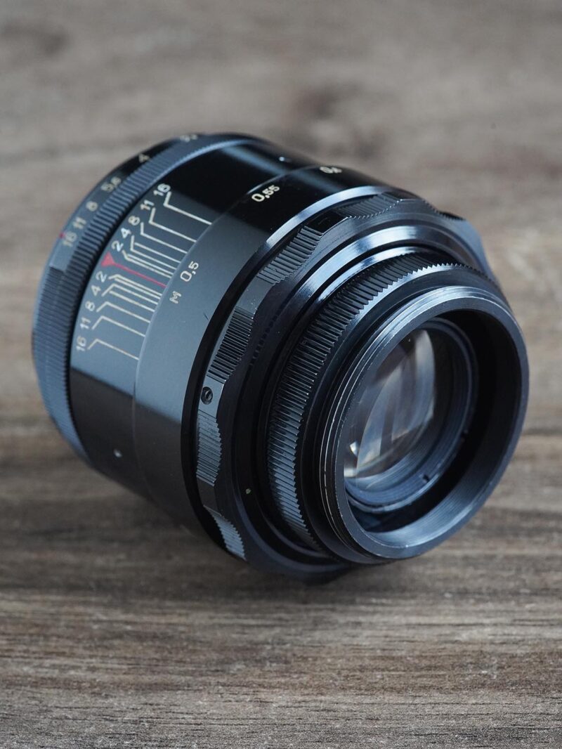 black lacquer KMZ Helios 44-2 M42 58mm f/2 №7112867 - Image 3