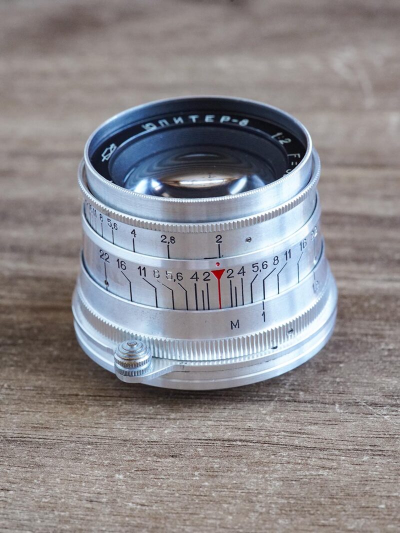 KMZ Jupiter-8 red "P" 50mm f/2 M39 for Leica №5755414 - Image 3