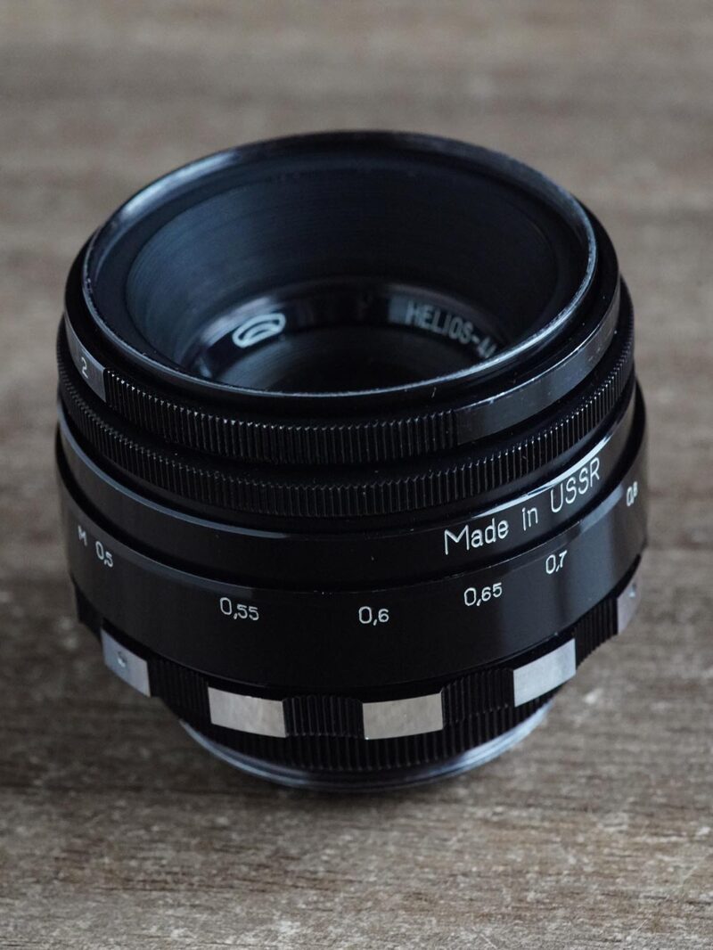 black lacquer Zebra Helios 44-2 M42 58mm f/2 №0032711 SLR - Image 2