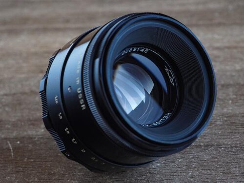 black lacquer KMZ Helios 44-2 M42 58mm f/2 №0089146