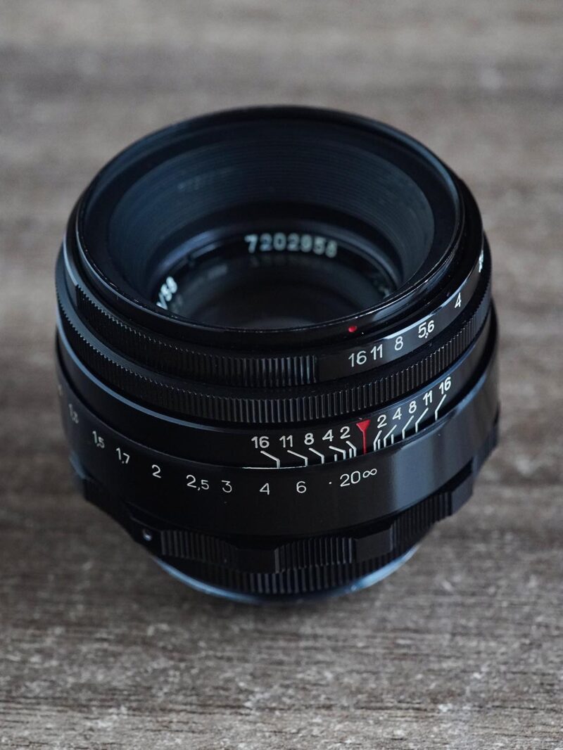 black lacquer KMZ Helios 44-2 M42 58mm f/2 №7202958 - Image 6