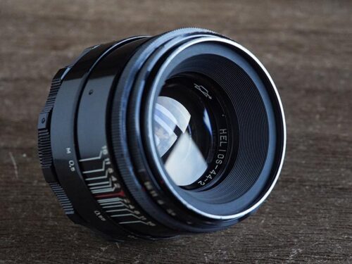 black lacquer KMZ Helios 44-2 M42 58mm f/2 №7017914