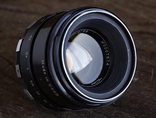 KMZ Black Lacquer Zebra Helios 44-2 M42 58mm f/2 №0007674