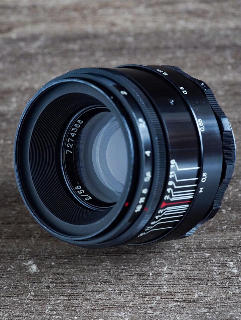 black lacquer KMZ Helios 44-2 M42 58mm f/2 №7274388 - Image 2