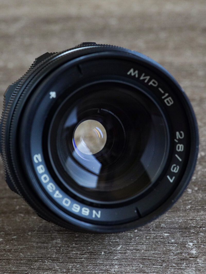 MIR-1b 37mm f/2.8 SLR M42 №86043082 inverted mod swirly bokeh - Image 3