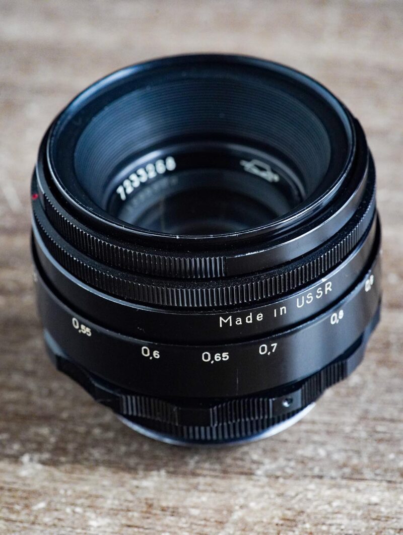 black lacquer KMZ Helios 44-2 M42 58mm f/2 №7233268 - Image 4