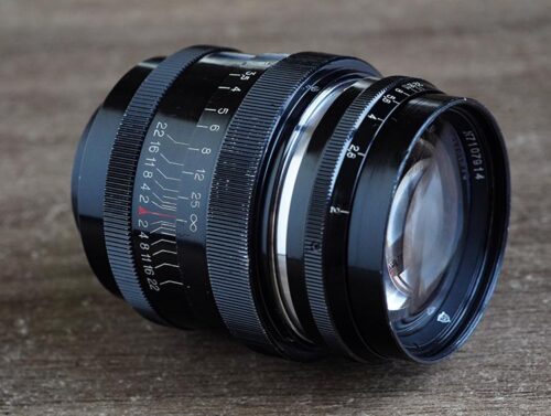 black lacquer Jupiter-9  85mm f/2  Rangefinder №7107914 M39 LTM/LSM