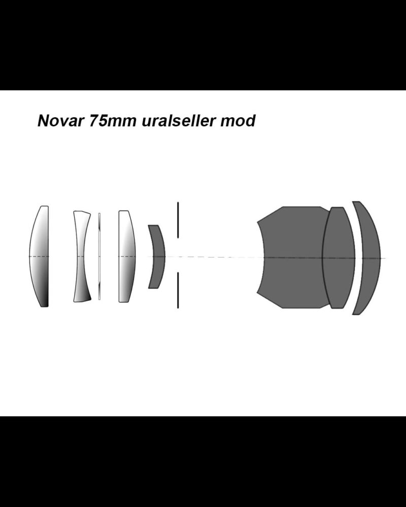 Novar Anastigmat uralseller mod.  M42-mount 75mm f/3.5 №91343112 - Image 2