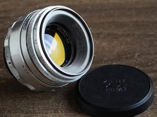 KMZ Helios-44 58mm f/2 №0457640 M42 SLR Amber coating