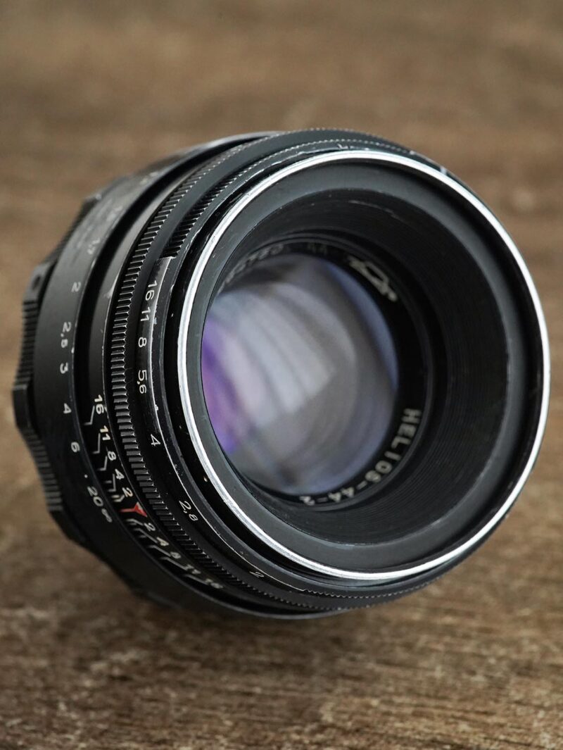 anamorphic mod. Helios 44-2 KMZ Black Lacquer M42 58mm f/2 №7264750 - Image 2