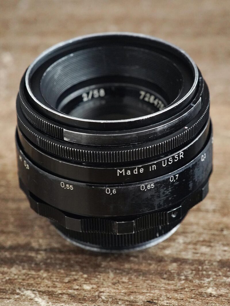anamorphic mod. Helios 44-2 KMZ Black Lacquer M42 58mm f/2 №7264750 - Image 5