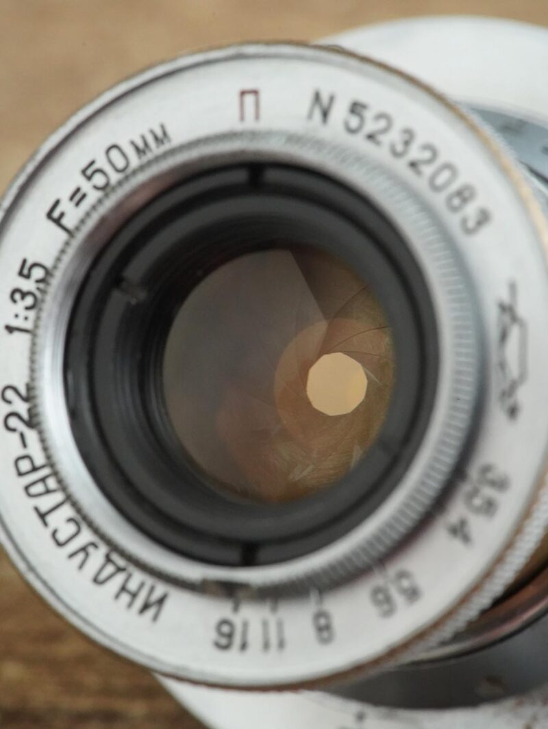 Industar-22 red "P" 50mm f/3.5 LTM/LSM M39 №5232083 - Image 4