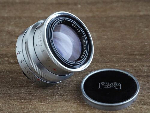 Biotar red “T” Carl Zeiss Jena 58mm f/2 №3442793 17-blades Exakta-mount heavy version