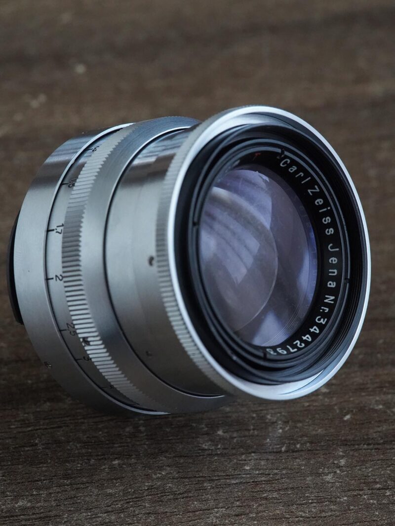 Biotar red "T" Carl Zeiss Jena 58mm f/2 №3442793 17-blades Exakta-mount heavy version - Image 2