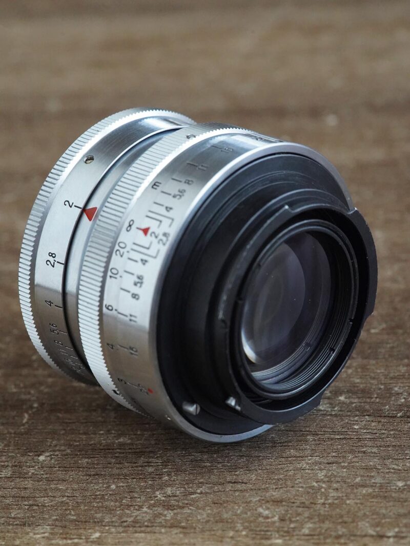Biotar red "T" Carl Zeiss Jena 58mm f/2 №3442793 17-blades Exakta-mount heavy version - Image 7
