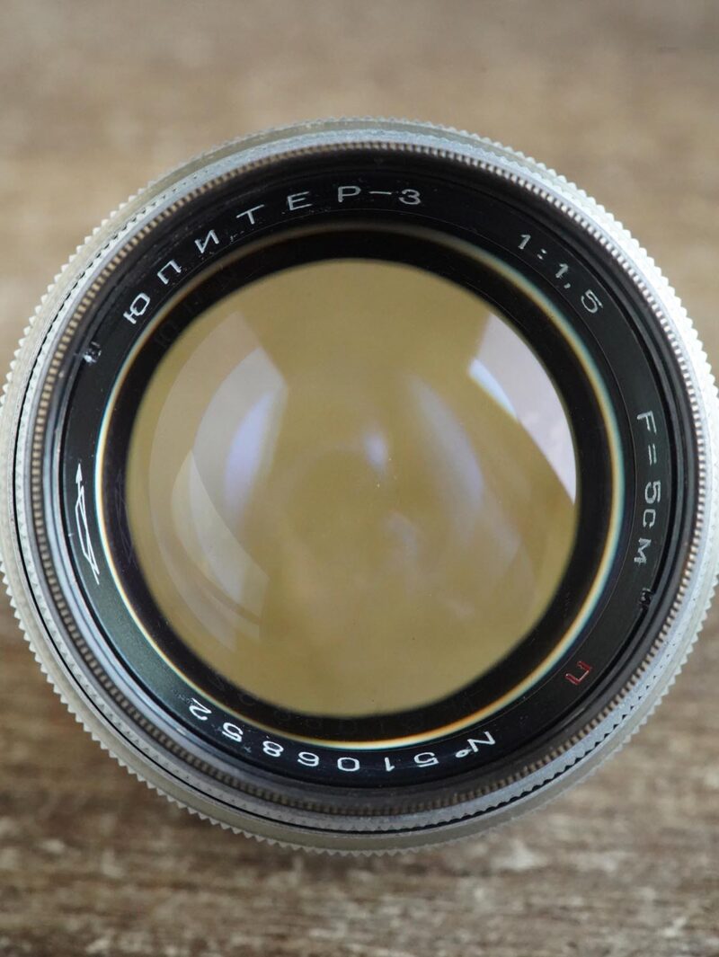KMZ Jupiter-3 50mm f/1.5 M39 for rangefinder №5106852 Brass - Image 3
