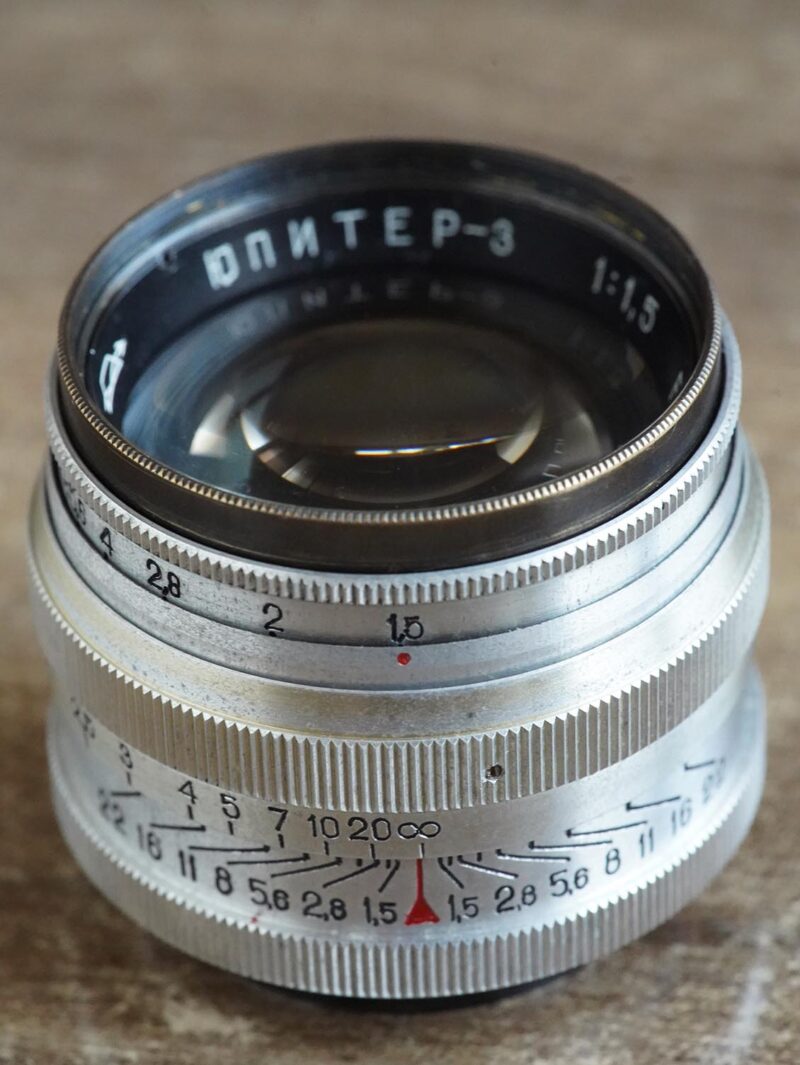 KMZ Jupiter-3 50mm f/1.5 M39 for rangefinder №5106852 Brass - Image 4