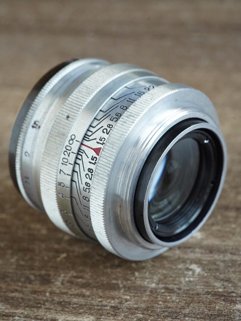 KMZ Jupiter-3 50mm f/1.5 M39 for rangefinder №5106852 Brass - Image 5