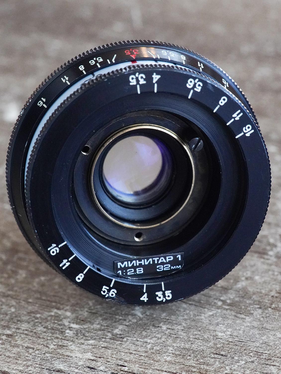 LOMO Minitar-1 32mm f/2.8-f16 M39-mount uralseller mod. + Veiwfinder 32mm - Image 2
