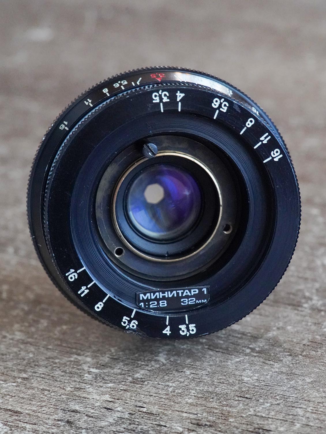 LOMO Minitar-1 32mm f/2.8-f16 M39-mount uralseller mod. + Veiwfinder 32mm - Image 3