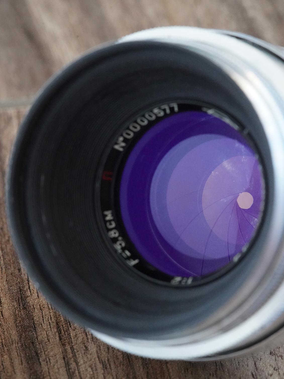KMZ Long Nose Helios-44 58mm f/2 №0000577 M39 SLR 13-blades red "P" - Image 7