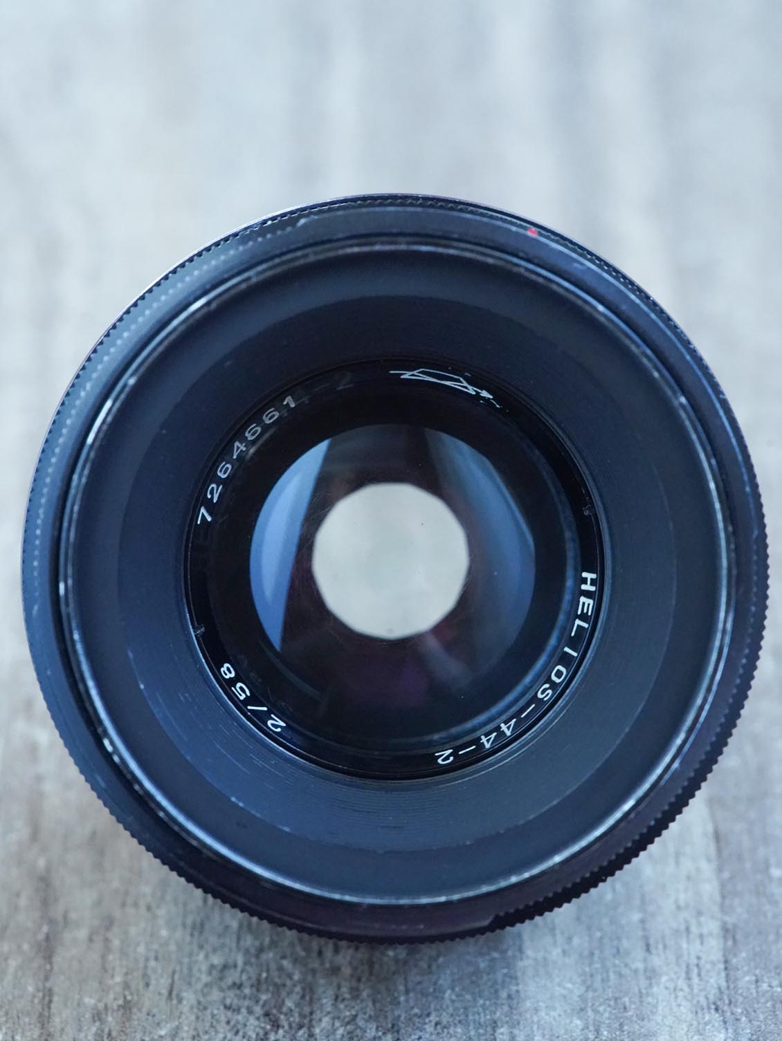 KMZ Black Lacquer 13-blades Helios 44-2 Amber coating 2/58mm №7264661 - Image 3