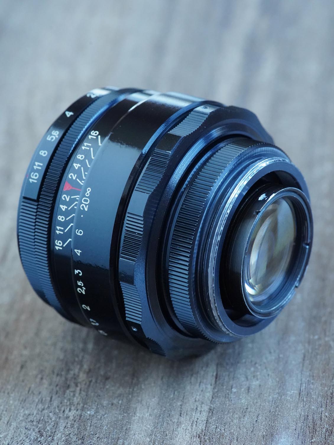 KMZ Black Lacquer 13-blades Helios 44-2 Amber coating 2/58mm №7264661 - Image 7