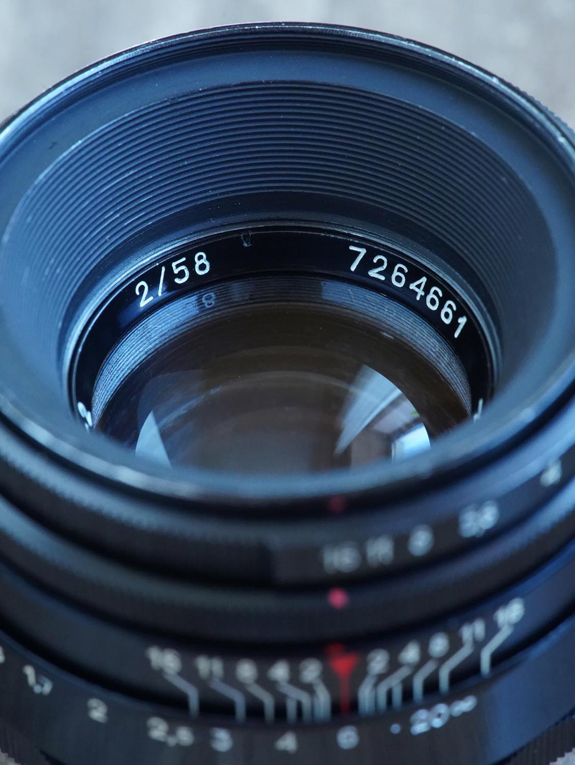 KMZ Black Lacquer 13-blades Helios 44-2 Amber coating 2/58mm №7264661 - Image 10