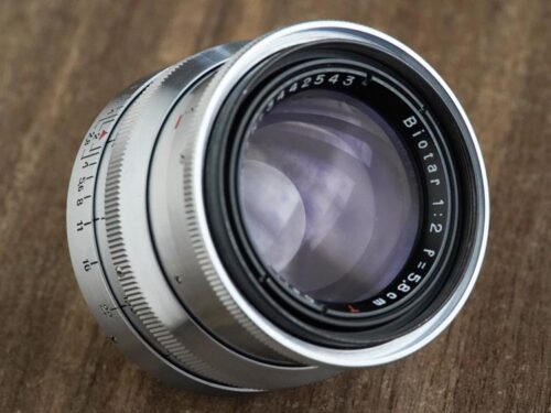 Biotar red “T” Carl Zeiss Jena 58mm f/2 №3442543 17-blades M42-mount heavy version