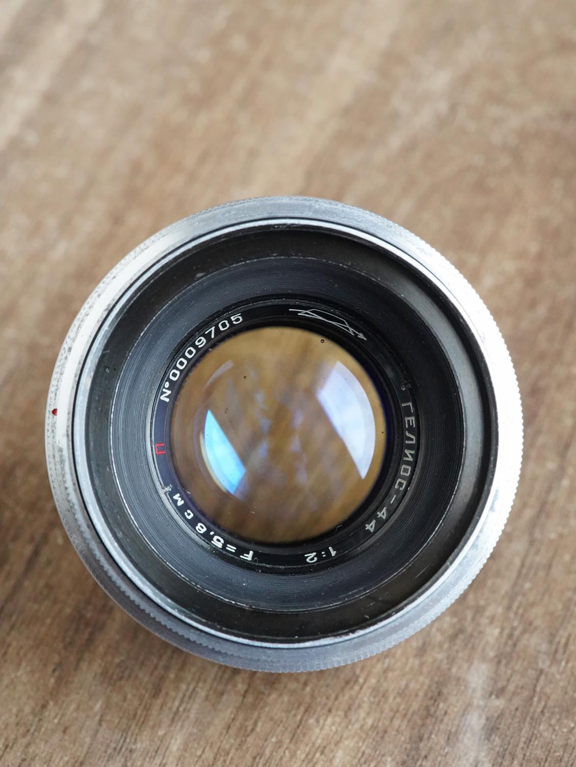 KMZ Helios-44 58mm f/2 №0009705 M42 SLR 13-blades red "P" - Image 4