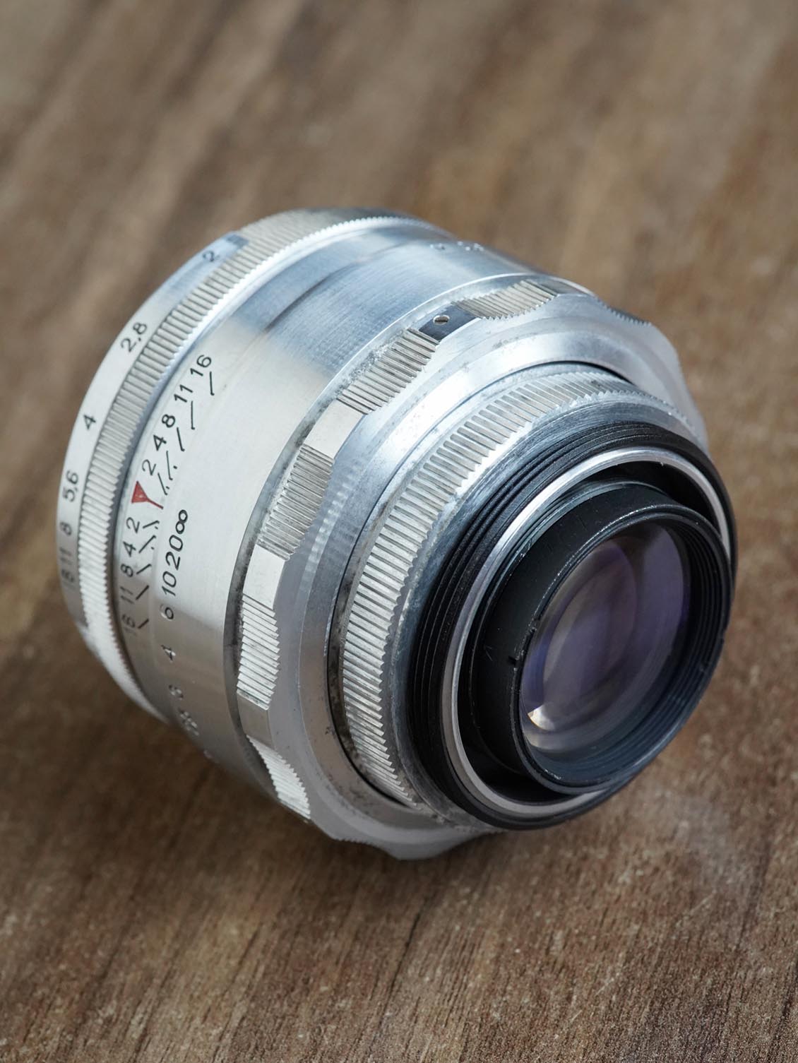 KMZ Helios-44 58mm f/2 №0009705 M42 SLR 13-blades red "P" - Image 7