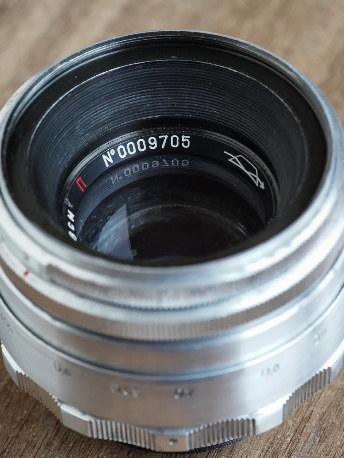 KMZ Helios-44 58mm f/2 №0009705 M42 SLR 13-blades red "P" - Image 5