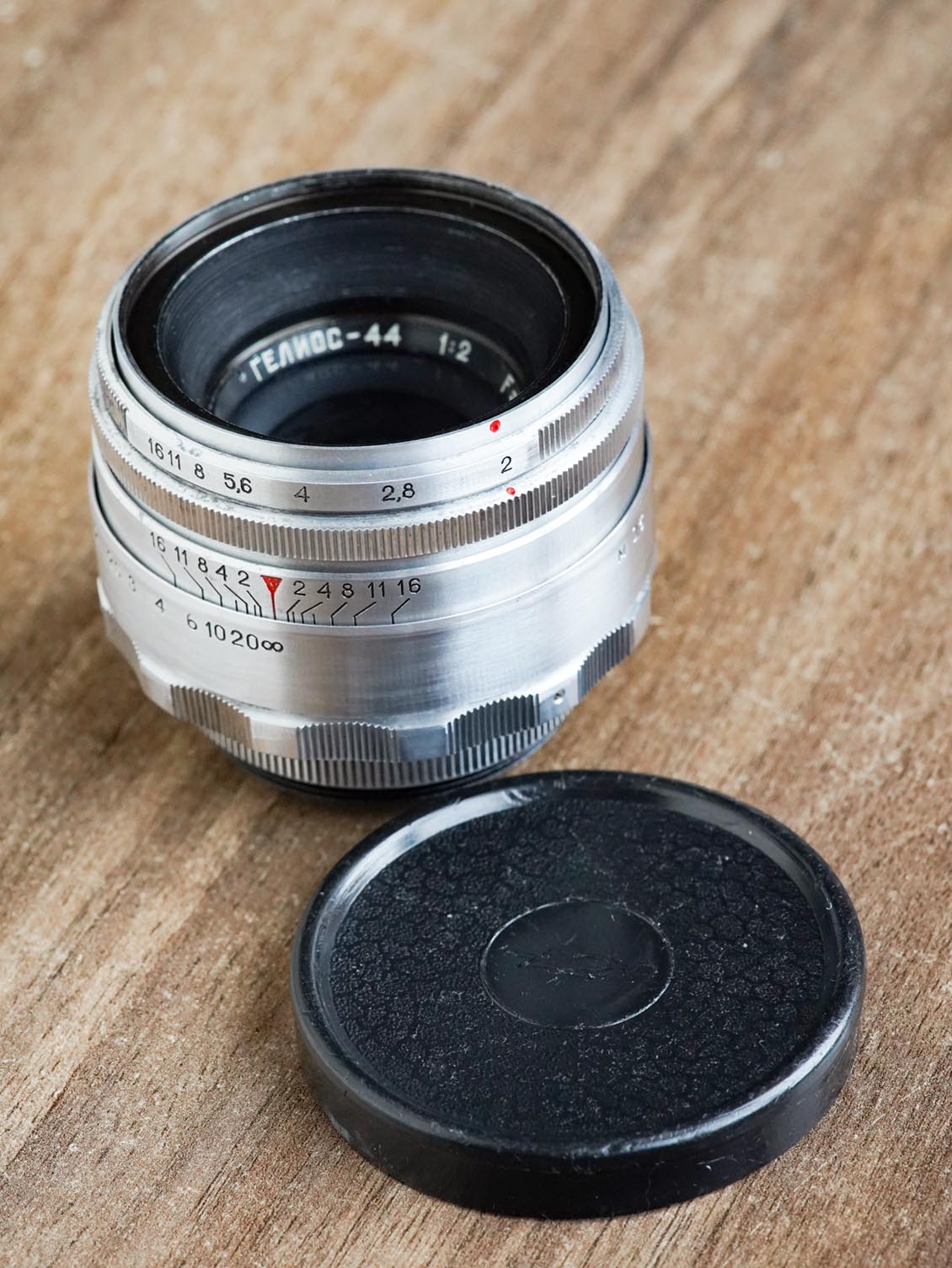 KMZ Helios-44 58mm f/2 №0009705 M42 SLR 13-blades red "P" - Image 8