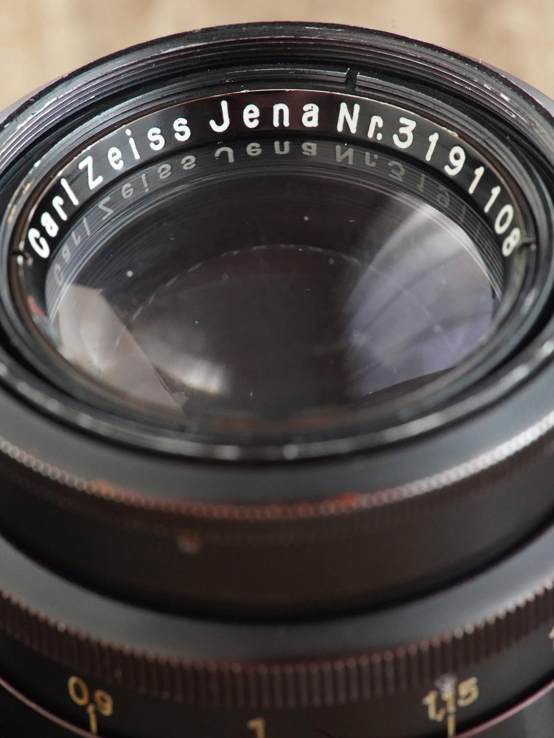Biotar red "T" Carl Zeiss Jena 58mm f/2 №3191108 17-blades Exakta-mount - Image 9