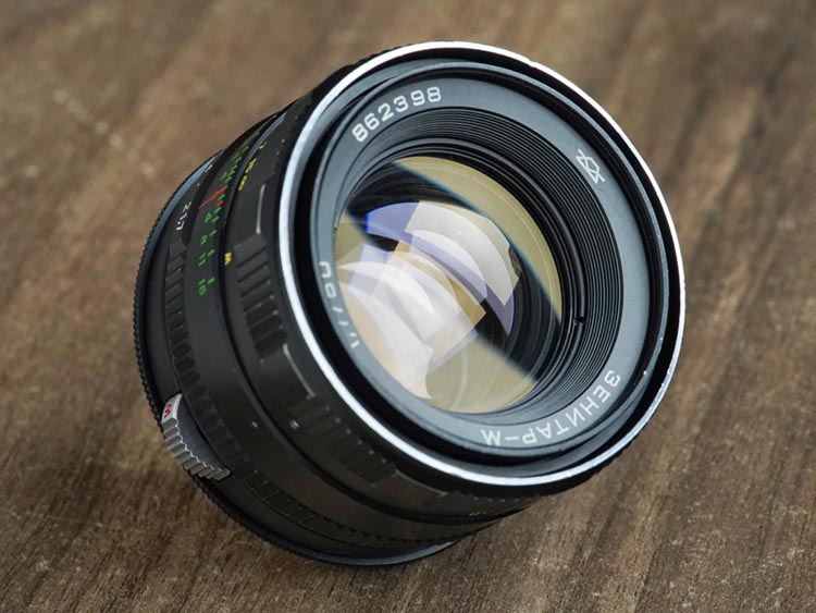 Zenitar-M 50mm f/1.7 M42 SLR №862398 Canon EF-mount