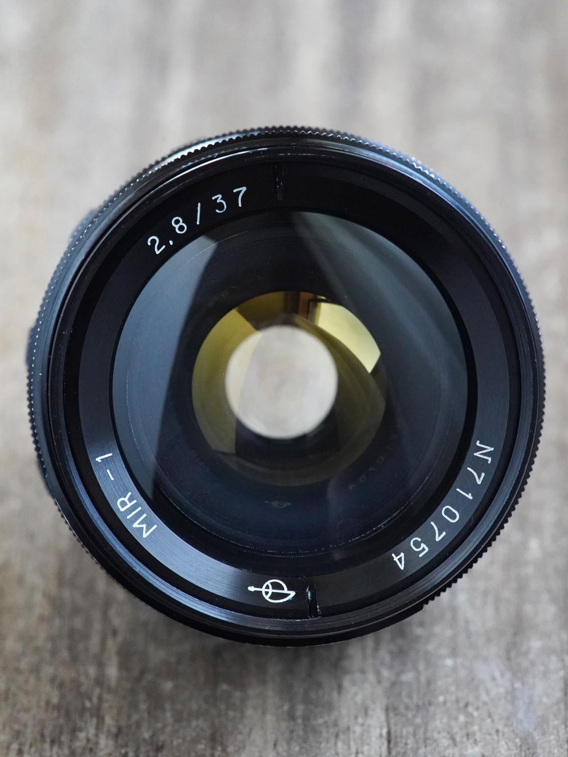 MIR-1 37mm f/2.8 SLR M42 №710754 Grand Prix Brussels 1958 black lacquer - Image 3