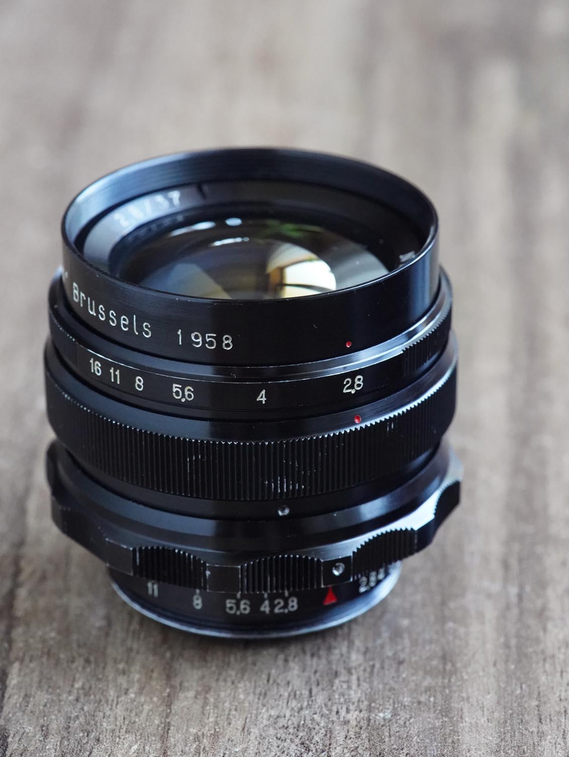 MIR-1 37mm f/2.8 SLR M42 №710754 Grand Prix Brussels 1958 black lacquer - Image 6
