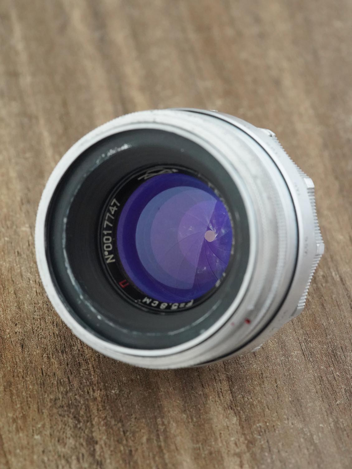 KMZ Helios-44 58mm f/2 №0017747 M39 SLR 13-blades red "P" - Image 4